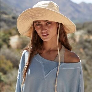 Free People FP Movement Rugby Match Solid Long Sleeve Teal Gray Small